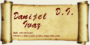 Danijel Ivaz vizit kartica